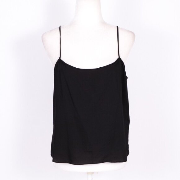 Diane Von Furstenberg Cropped black Camisole Tank top Ladies 2 Minimalist Core - Picture 1 of 3
